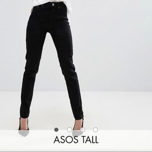 ASOS Tall Farleigh Mom Jeans Black